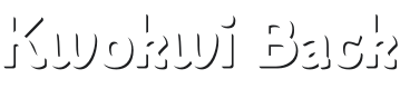 Kwokwi Back-Regular Font Preview