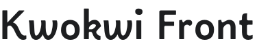 Kwokwi Front-Regular Font Preview