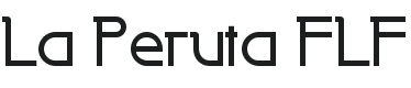 La Peruta FLF Font Preview