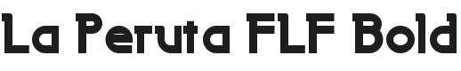 La Peruta FLF-Bold Font Preview