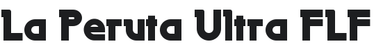 La Peruta Ultra FLF Font Preview