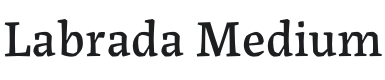 Labrada Medium Font Preview