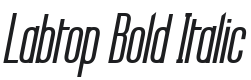 Labtop Bold Italic Font Preview