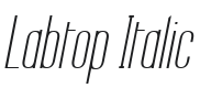 Labtop Italic Font Preview