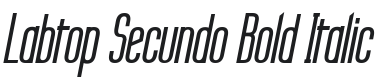 Labtop Secundo Bold Italic Font Preview