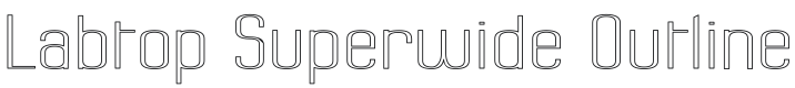 Labtop Superwide Outline Font Preview