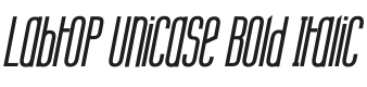 Labtop Unicase Bold Italic Font Preview