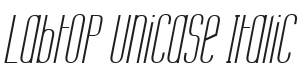 Labtop Unicase Italic Font Preview