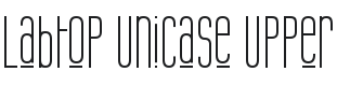 Labtop Unicase Upper Font Preview