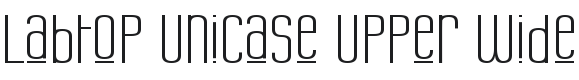 Labtop Unicase Upper Wide Font Preview