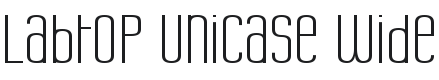 Labtop Unicase Wide Font Preview