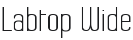 Labtop Wide Font Preview