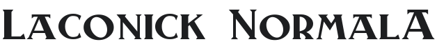 Laconick-NormalA Font Preview
