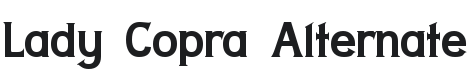 Lady Copra Alternate Font Preview