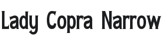 Lady Copra Narrow Font Preview