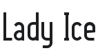 Lady Ice Font Preview