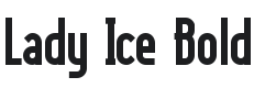 Lady Ice Bold Font Preview