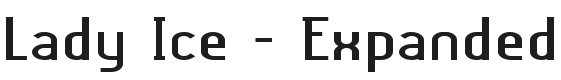 Lady Ice - Expanded Font Preview