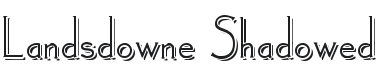 Landsdowne Shadowed Font Preview