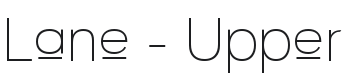 Lane - Upper Font Preview