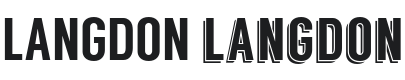 Langdon Font Preview