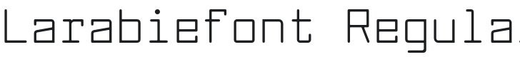 Larabiefont Font Preview
