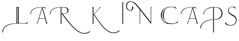 Larkin Capitals Font Preview