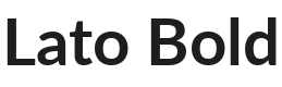 Lato Bold Font Preview