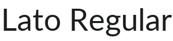 Lato Font Preview