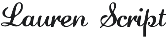 Lauren Script Font Preview