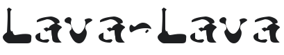 Lava-Lava Font Preview