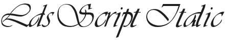 LDS Script Font Preview