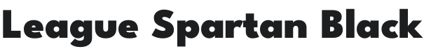League Spartan Black Font Preview