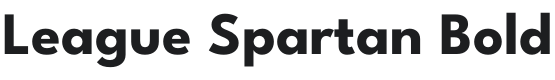 League Spartan Bold Font Preview