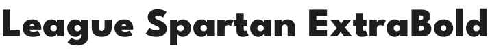 League Spartan ExtraBold Font Preview