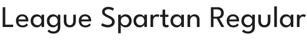 League Spartan Font Preview