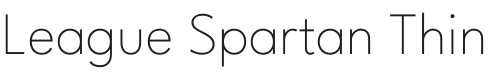 League Spartan Thin Font Preview