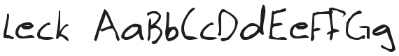 Leck Font Preview