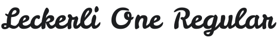 Leckerli One Font Preview