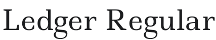 Ledger Font Preview