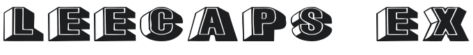 LeeCaps Ex Font Preview