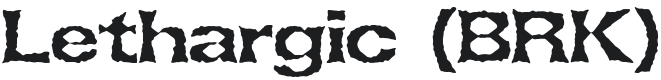 Lethargic Font Preview