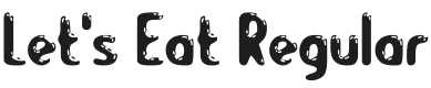 Let's Eat Font Preview