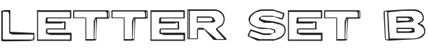 Letter Set B-Regular Font Preview