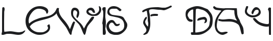 Lewis F. Day 191 Font Preview