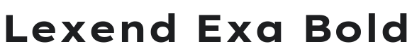 Lexend Exa Bold Font Preview