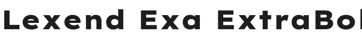 Lexend Exa ExtraBold Font Preview
