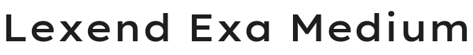 Lexend Exa Medium Font Preview
