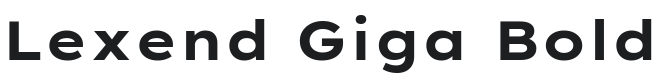 Lexend Giga Bold Font Preview