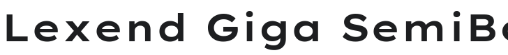 Lexend Giga SemiBold Font Preview